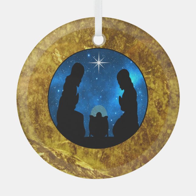 Navitiy  ornament aus glas (Vorderseite)