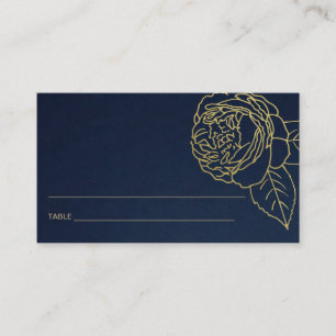 NAVT GOLD ROSE FLORAL BAT MITZVAH PLATZKARTEN VISITENKARTE