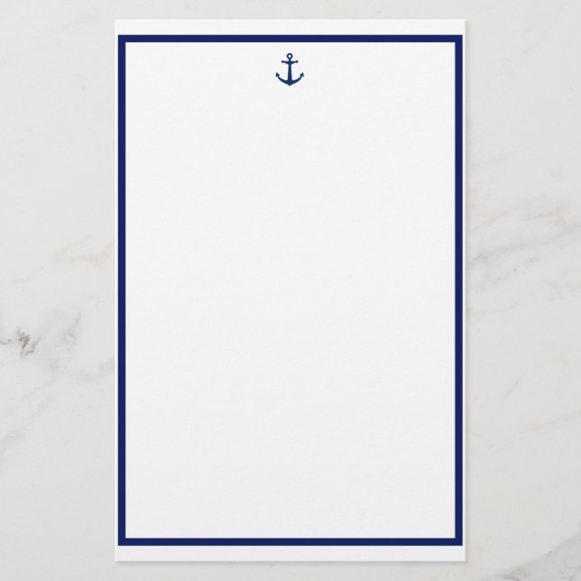 Navy Anchor Briefpapier (Vorderseite)