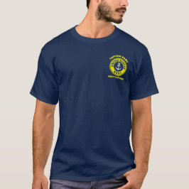 Navy Anchor nautischer Kapitän segelt Sommer T-Shirt