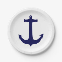 Navy Anchor White/Blue 7 Zoll