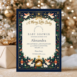 Navy Angels Frohe kleine Babyparty Einladung
