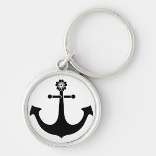 Navy-Anker Schlüsselanhänger