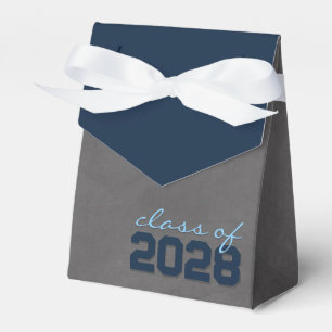 Navy & Baby Blue Chalkboard Abschluss Geschenkboxe Geschenkschachtel