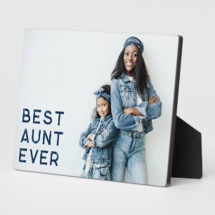 Navy Best Tante Ever Foto Fotoplatte