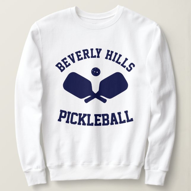 Navy Beverly Hills Pickleball Sweatshirt (Design vorne)