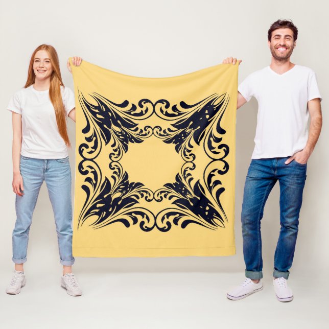 Navy Black Fleecedecke (Beispiel)