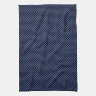 Navy Blau Automotive-Kohlenstofffaser-Gewebe-Druck Handtuch