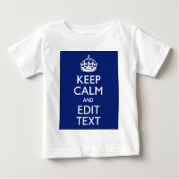 Navy Blau Behalte Ruhe und Text bearbeiten Persona