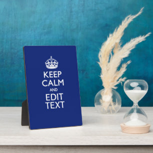 Navy Blau Behielt ruhig und haben Ihren Text Fotoplatte