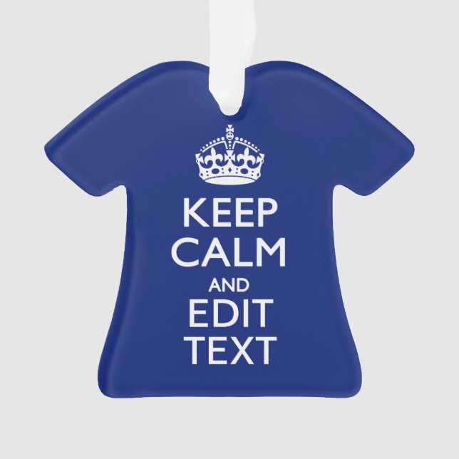 Navy Blau Behielt ruhig und haben Ihren Text Ornament (Vorderseite)