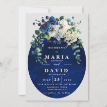 Navy-Blau Botanische Florale Edition