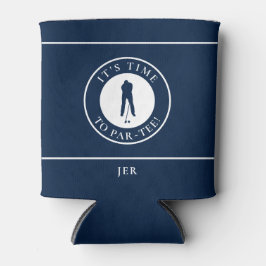 Navy Blau Es ist Zeit zum Abschlag Personalisierte Dosenkühler
