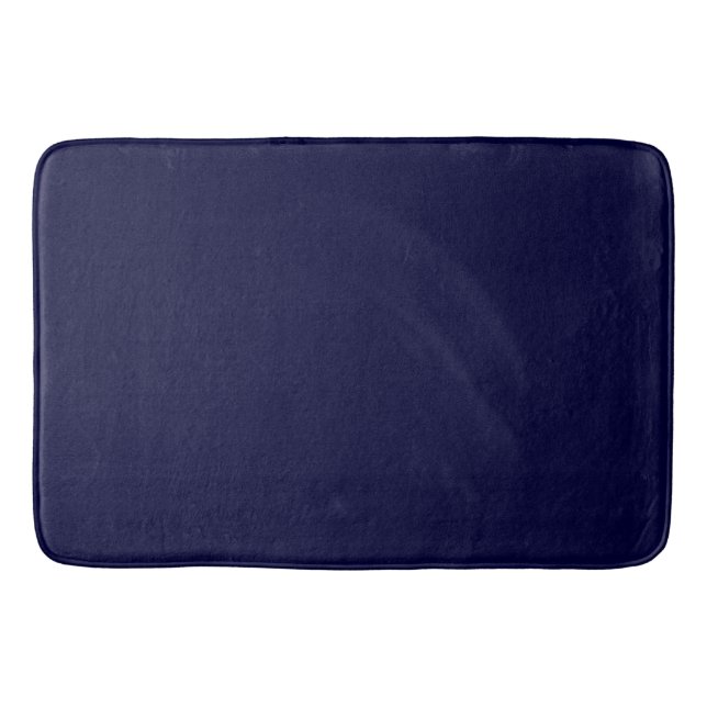 Navy Blau Farbe Badematte (Vorderseite)
