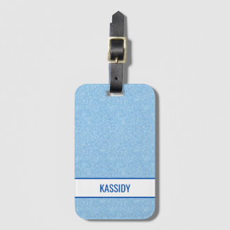 Navy + Blau Faux Glitter Junggesellinnenabschied Gepäckanhänger