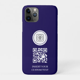 Navy Blau Logo QR Code Business Promo iPhone-Hülle Case-Mate iPhone Hülle