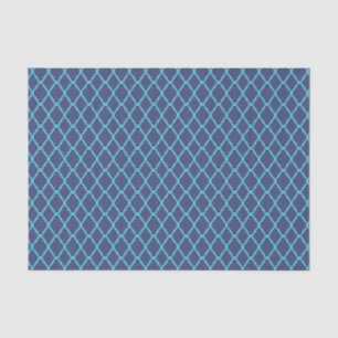Navy Blau und Aquamarines traditionelles marokkani Seidenpapier