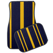 Navy Blau und Gold gestreift
