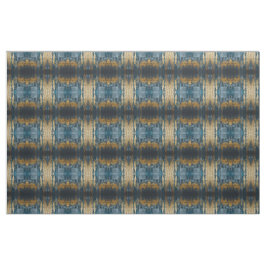 Navy Blau und Gold Modernes Boho Nahtloses Muster Stoff