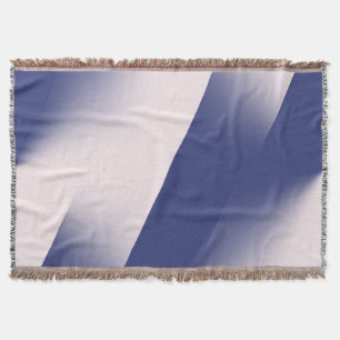 Navy Blau und Rosa diagonale Farbblock-Ombre Decke