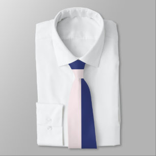 Navy Blau und rosa vertikale Farbbalken Krawatte
