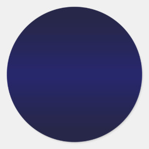 Navy-Blau-Verlauf Blanko Runder Aufkleber