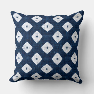 Navy Blau & Weiß Modernes Kissen