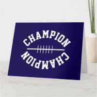 Navy Blau Weiße Fußballform CHAMPION Text