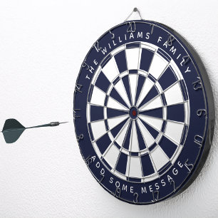 Navy Blau Weiße Klassische Benutzerdefinierte Fami Dartscheibe