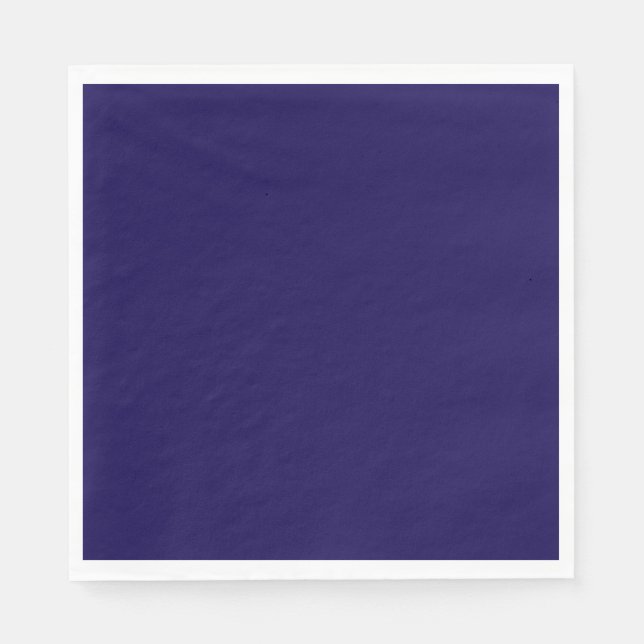 Navy blauen Vollfarbe. Serviette (Vorderseite)