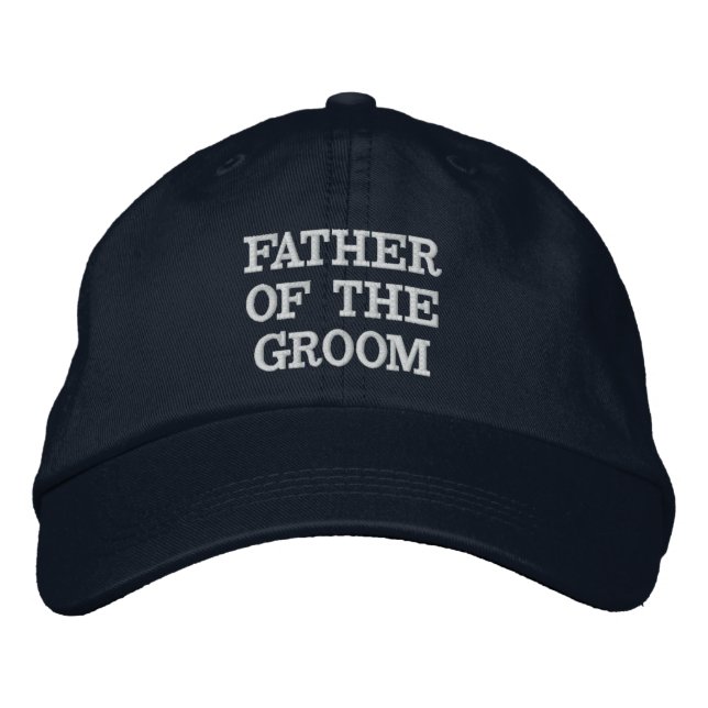 Navy Blauer Vater der Groom verstellbaren Hut (Vorderseite)