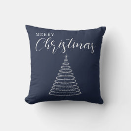 Navy blauer Weihnachtskissen Kissen
