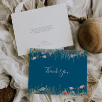 Navy Blissful Boho Wildblume Flat Wedding