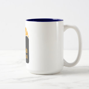 Navy Blue 15 oz Zwei-Tonen-Tasse Zweifarbige Tasse