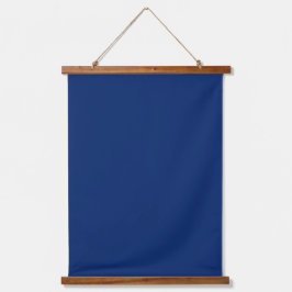 Navy Blue 26"x36" Vertical Wandteppich Mit Holzrahmen