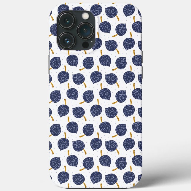 Navy Blue Abstrakt Flying Bomb Fruchtmuster Case-Mate iPhone Hülle (Rückseite)