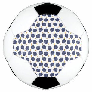 Navy Blue Abstrakt Flying Bomb Fruchtmuster Fußball
