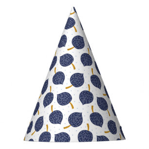 Navy Blue Abstrakt Flying Bomb Fruchtmuster Partyhütchen