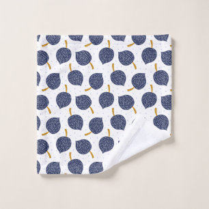 Navy Blue Abstrakt Flying Bomb Fruchtmuster Waschlappen