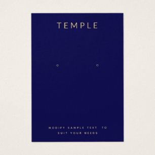Navy Blue Add Your Logo Ooge Display Card
