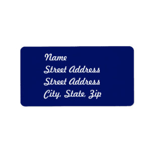 Navy Blue Address Aufkleber Adressaufkleber