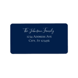 Navy Blue Adresse Adressaufkleber