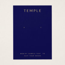 Navy Blue Ajoutez votre logo Carte d'affichage d'o