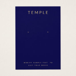 Navy Blue Ajoutez votre logo Carte d'affichage d'o