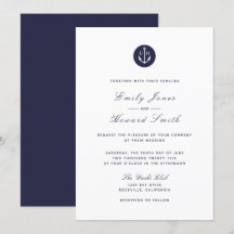 Navy Blue Anchor - Familien zu Hochzeiten
