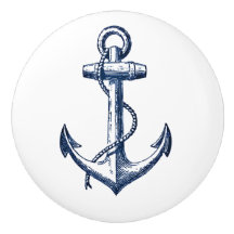Navy Blue Anchor