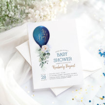 Navy Blue Balloon Es ist eine Baby-Dusche