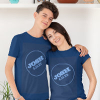 Navy Blue Bar Mitzvah mit Namenslogo