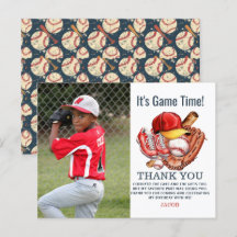 Navy Blue Baseball Kindergeburtstag Party