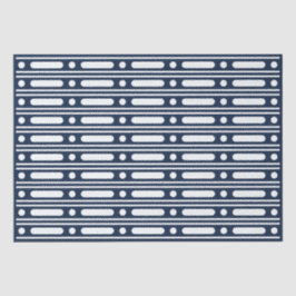 Navy Blue Bone Inlay Border Dots Decoupage Paper Seidenpapier